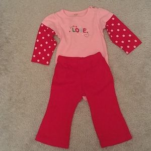 2 pc 9 mo Carter's outfit